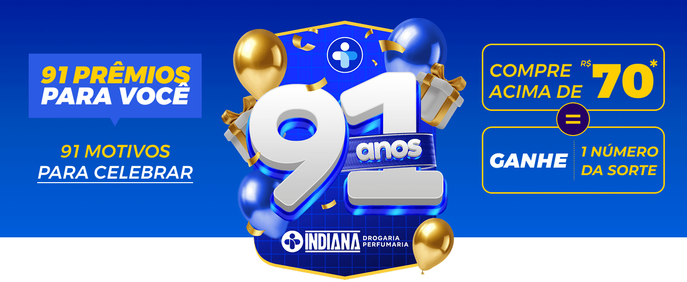 Aniversário 91 anos Farmácia Indiana