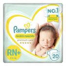 Fralda Pampers Recém Nascido Premium Care RN+ 20 Unidades