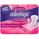 Protetores Diários Always Com Perfume 15 Unidades