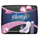 Absorvente Always Noites Tranquilas Suave com abas extra longo 8 Unidades