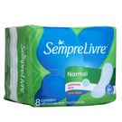 Absorvente Sempre Livre Normal Seca Sem Abas 8un
