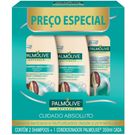 Shampoo 2 Unidades + Condicionador 1Unidade Palmolive Cuidado Absoluto Cacau 350ml