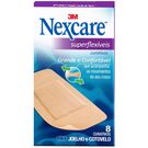 Curativos Superflexíveis Nexcare Joelho e Cotovelo 8 unidades