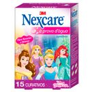 Curativo Nexcare Infantil Prova DÁgua Princesas 15 Unidades