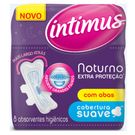 Absorvente Intimus com Abas Extra Proteção Suave Noturno Gel 8 Unidades