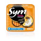 Absorvente Sym com Abas Malha Seca 8 Unidades