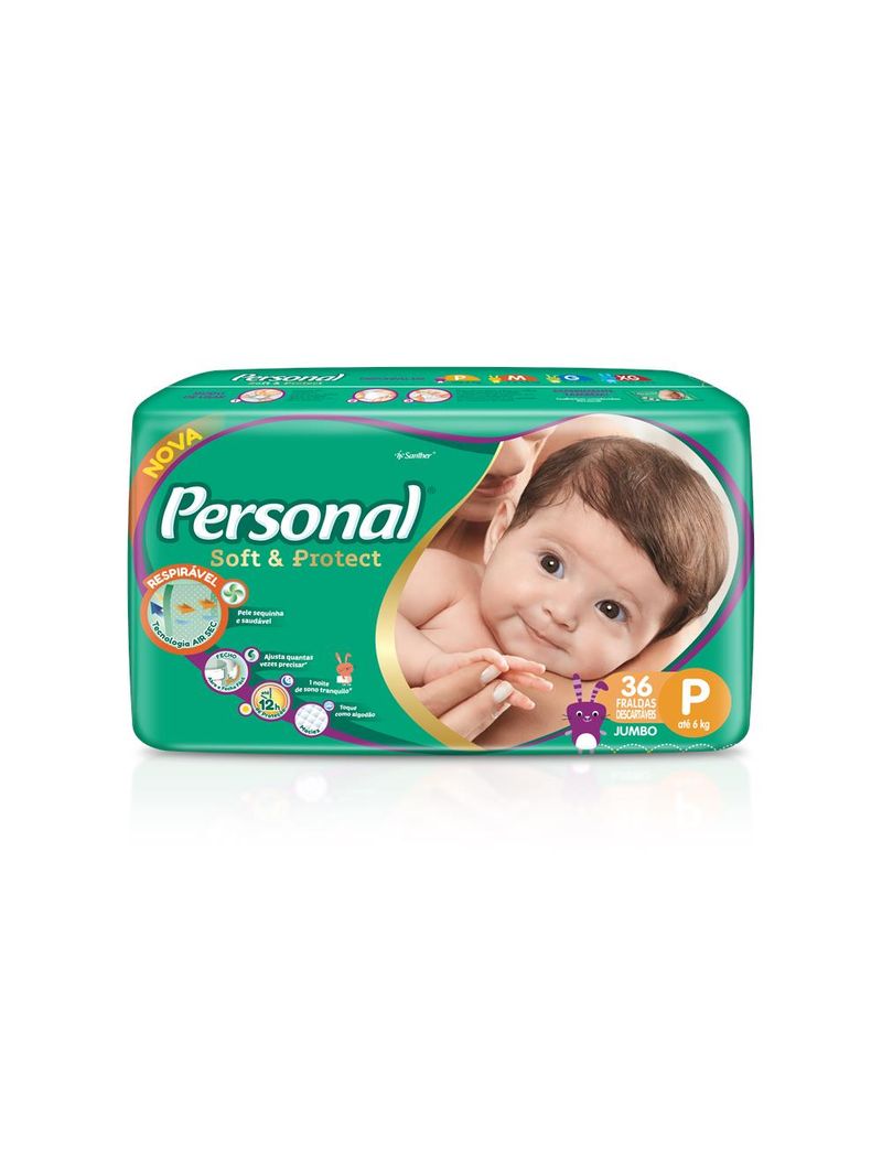 Fralda Personal Baby P 36 Unidades