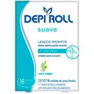 Lenço Depilatório Pronto Depi Roll Corporal Algas Verdes 8 Unidades