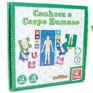Brinquedo Educativo Conheça O Corpo Humano Madeira +3 Anos