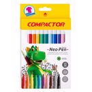 Caneta Compactor 12 Unidades Hidrográfica Neo Pen Grande.