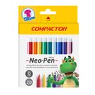 Caneta Hidrográfica Compactor 12 Unidades Neo Pen Média.