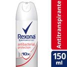 Desodorante Rexona Aerossol Antibacteriano teriano 150ml/90g