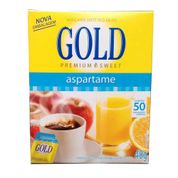 Adoçante Gold Aspartame Pó 50 Unidades
