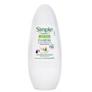 Desodorante Simple Rollon Invisible 50ml
