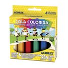 Cola Acrilex 6 Cores Color 23 G.
