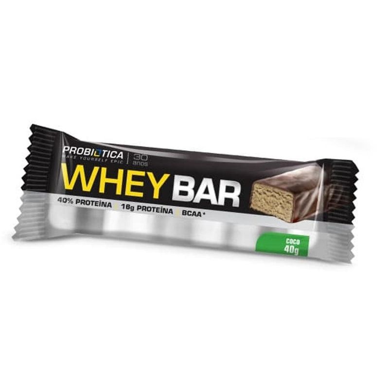 Whey Bar Probiótica Côco 40g Farmácia Indiana 9565