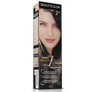 Tintura Beauty Color Coloração Creme Profissional 2.0 Preto.