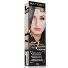 Tintura Beauty Color Coloração Creme Profissional 2.11 Preto Azulado.