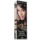 Tintura Beauty Color Coloração Creme Profissional 5.0 Castanho Claro.