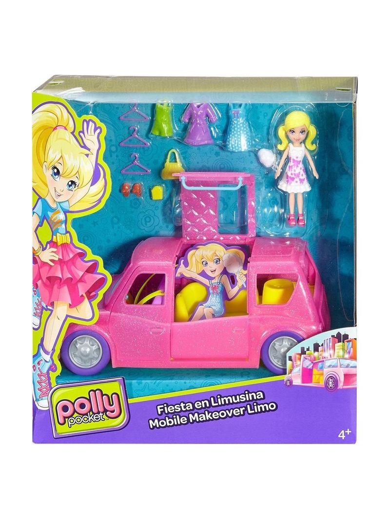 Boneca Polly Pocket Limousine Fashion - DWC27 - Mattel - Boneca