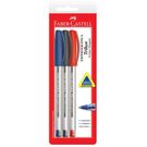 Caneta Faber Castell 3 Unidades Sortidas.