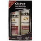 Shampoo + Condicionador Clinihair Nutrição Intensiva 250ml