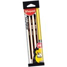 Lápis Preto Maped 2 B 3 Unidades.