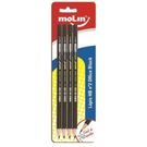 Lápis Preto Molin Hb N° 2 4 Unidades.