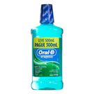 Antisséptico Bucal Oral-B Complete Hortelã Leve 500ml Pague 300ml