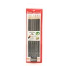 Lápis Preto Faber Castell 6 Unidades.