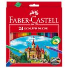 Lápis De Cor Faber Castell 24 Unidades Tradicional.