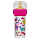 Mamadeira Lillo Bico Látex Super Divertida Rosa 260ml
