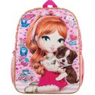 Mochila Tilibra Básica Jolie Ruiva.