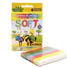Massinha De Modelar Acrilex Soft 6 Cores.