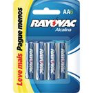 Pilha Alcalina Rayovac AA Leve mais Pague menos 6 Unidades