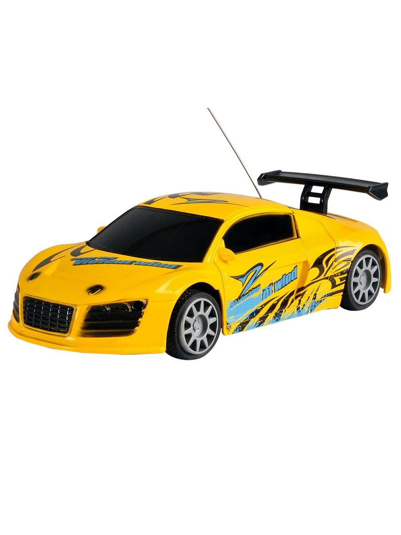 Carrinho Sport Car Carro Amarelo Corrida Controle Remoto - Chic