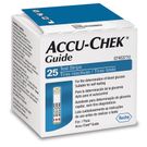 Tiras de Glicemia Accu-Chek Guide com 25 unidades