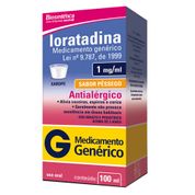 Loratadina 1mg Xarope Biosintética Genérico 100ml