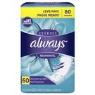 Protetores Diários Always Respirável 60 Unidades