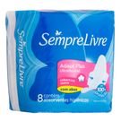 Absorvente Sempre Livre Adapt Plus Ultraflexível Suave Com Abas 8un