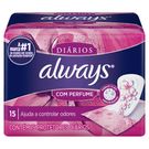 Protetores Diários Always Com Perfume 15 Unidades