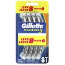 Aparelho de Barbear Descartável Gillette Prestobarba3 Leve 8 Pague 6