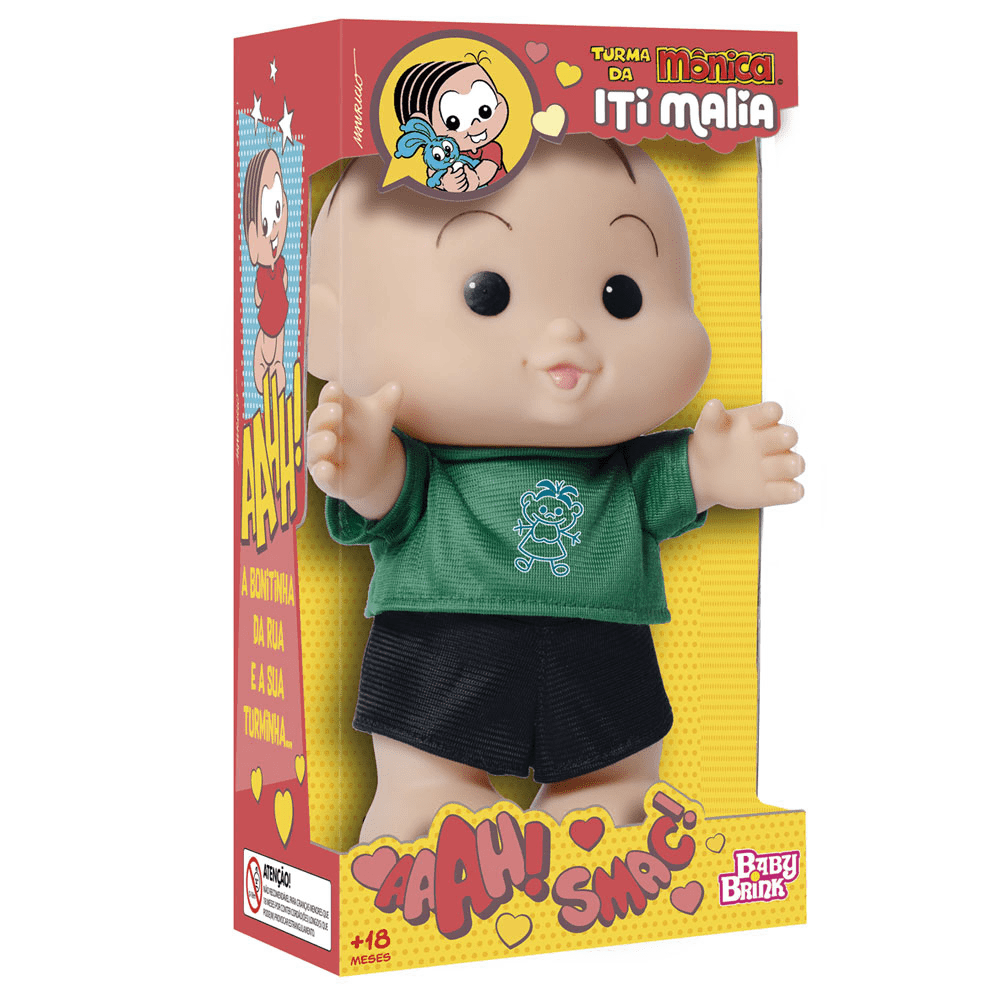 Encontraproduto.com.br - Boneco Cebolinha Turma Da Mônica Iti Malia - Baby Brink