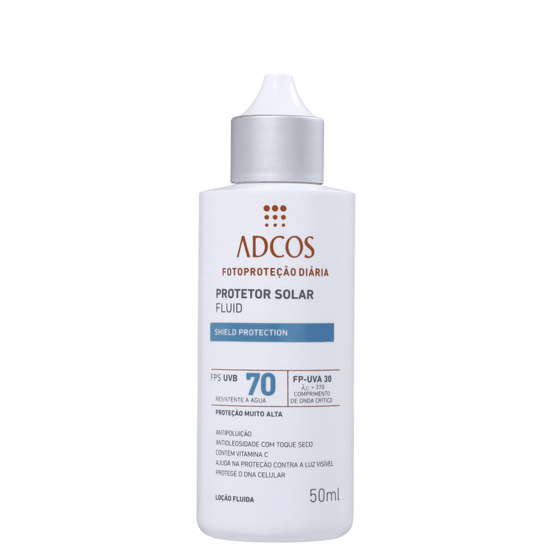 Protetor-Solar-Adcos-FPS70-Fluid-Shield-Protection-Incolor-50ml