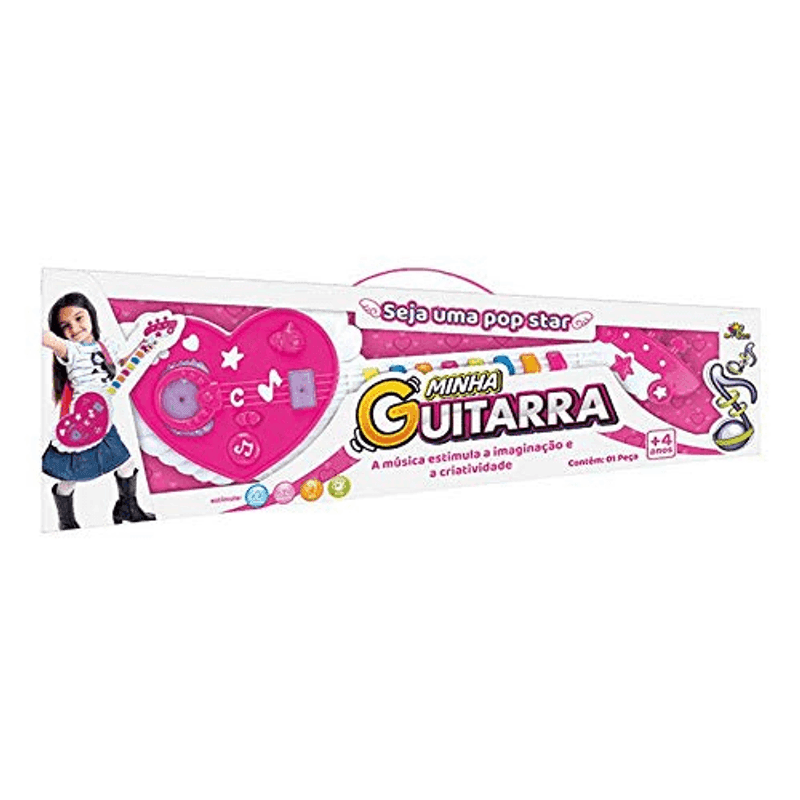 Guitarra-Coracao-Musical-com-efeito-de-Luzes