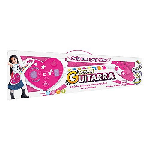 Guitarra-Coracao-Musical-com-efeito-de-Luzes
