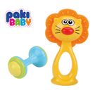 Brinquedo Chocalho Paki Toys Leão 2 Peças 1510