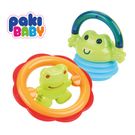 Brinquedo Chocalho Paki Toys Sapo 2 Peças 1525