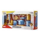 Brinquedo Conjunto Cozinha Brincando de Ser +3anos Azul/amarelo Br956