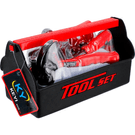 Brinquedo Box Ferramentas Com Martelo Oficina Criativa +3anos Vermelho/preto Br797